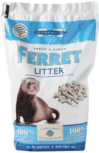 Thumbnail for Marshall Fresh & Clean Ferret Litter – 5 lbs – Superior Absorbency & Odor Control – Dust-Free, Non-Allergenic Paper Pellet Litter for Ferrets & Small Animals