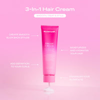 Thumbnail for SlickHair Dream Cream, 3-in-1 Hair Styling Cream for Smooth Slick Back Hair Styles - Lightweight, Strong Hold, Non-Greasy & Non-Flakey - Smooths Frizz & Flyaways, 5.05 Oz