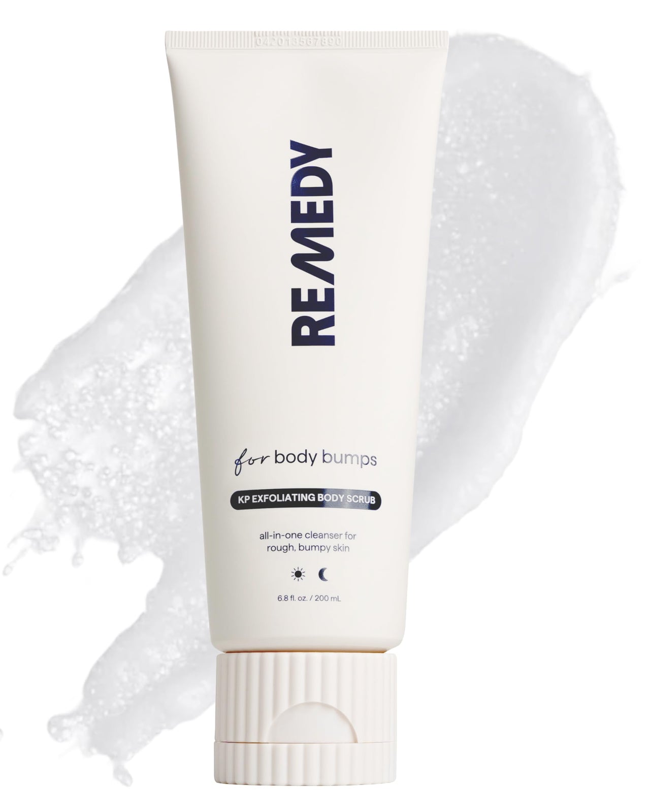 Remedy KP Exfoliating Body Scrub | Keratosis Pilaris and Chicken Skin Treatment with Fine Sugar, Glycolic Acid, Lactic Acid and Squalane | Exfoliating Scrub | By Dermatologist Dr. Shah, 6.8 fl oz