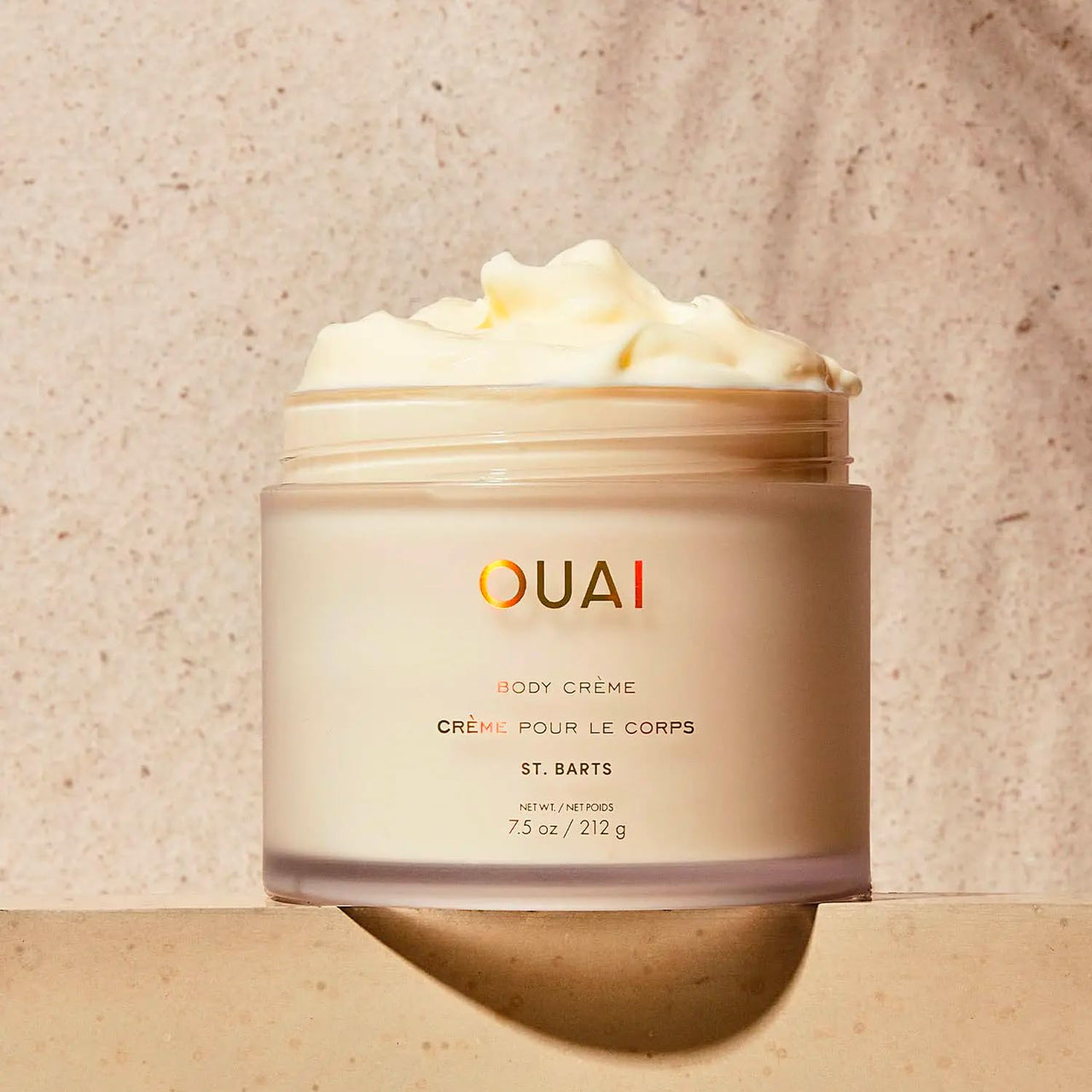 OUAI Body Cream, St. Barts - Hydrating Whipped Body Cream with Cupuaçu Butter, Coconut Oil and Squalane - Softens Skin and Delivers Healthy-Looking Glow - Sulfate-Free Skin Care (7.5 Oz)