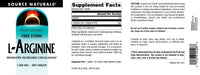 Thumbnail for Source Naturals L-Arginine Free Form* - 1000 mg, 200 Tablets