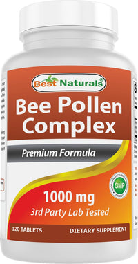 Thumbnail for Best Naturals Bee Pollen Complex 1000 mg 120 Tablets