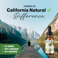 Thumbnail for Wild Oregano Oil 1oz Bottle - California Natural - Immune System & Digestive Support - Promote Gut Health & Healthy Digestion - 100% Vegetarian - 70% Carvacrol - Herbal Supplement - 1oz
