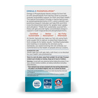 Thumbnail for Nordic Naturals Omega-3 Phospholipids, Unflavored - 60 Soft Gels - 500 mg Omega-3 & 350 mg Phospholipids - Heart & Brain Health - Small, Easy-to-Swallow Soft Gels - Non-GMO - 30 Servings