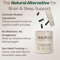 Thumbnail for MAGPLUS+ Magnesium L-Threonate w Apigenin & L Theanine | 7-Ingredient Sleep Blend | Brain, Memory, & Sleep Support | Liposomal Magnesium Threonate Supplement (60 Capsules)