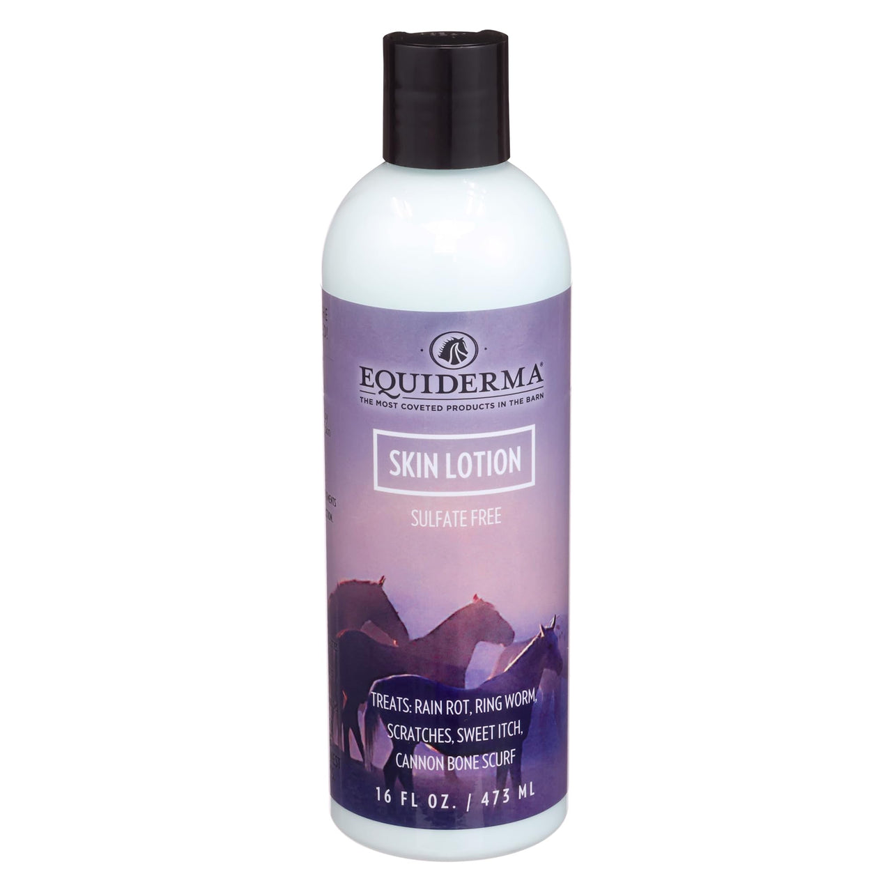EQUIDERMA Horse Skin Lotion â€“ 16 oz | All-in-One Equine Skin Care for Cannon Bone Scurf, Mane & Tail Itching, Midline Irritation, Dry Patches & Coat Health Support
