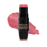 Thumbnail for Nudestix Nudies Bloom All Over Dewy Color – 3-in-1 Cream Blush Stick for Cheeks, Eyes & Lips with Built-In Brush | Sheer, Glossy Finish | Vegan, Long-Wear, Multi-Use Makeup (Bohemian Rose)