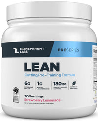 Thumbnail for Transparent Labs Lean Pre-Workout - Body Recomposition Pre Workout for Men and Women with Acetyl L-Carnitine, Beta Alanine Powder, & PurCaf Organic Caffeine Powder - 30 Servings, Strawberry Lemonade