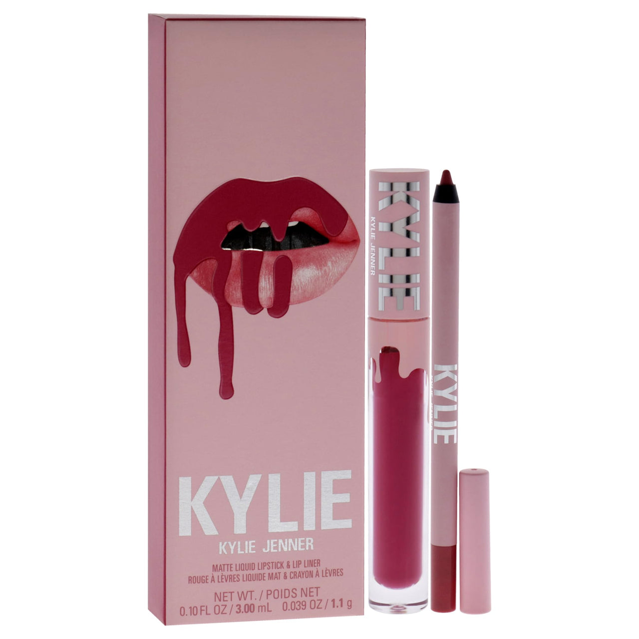Matte Lip Kit - 102 Extraordinary by Kylie Cosmetics for Women - 2 Pc 0.10 oz Matte Liquid Lipstick, 0.03 oz Lip Liner