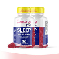 Thumbnail for CONCEIVE PLUS Sleep Aid Gummy, 5 mg Melatonin, Supports Deep Restful Sleep, Non Habit-Forming - Delicious BlackBerry Flavor - Non-GMO Gluten-Free 60 Gummies