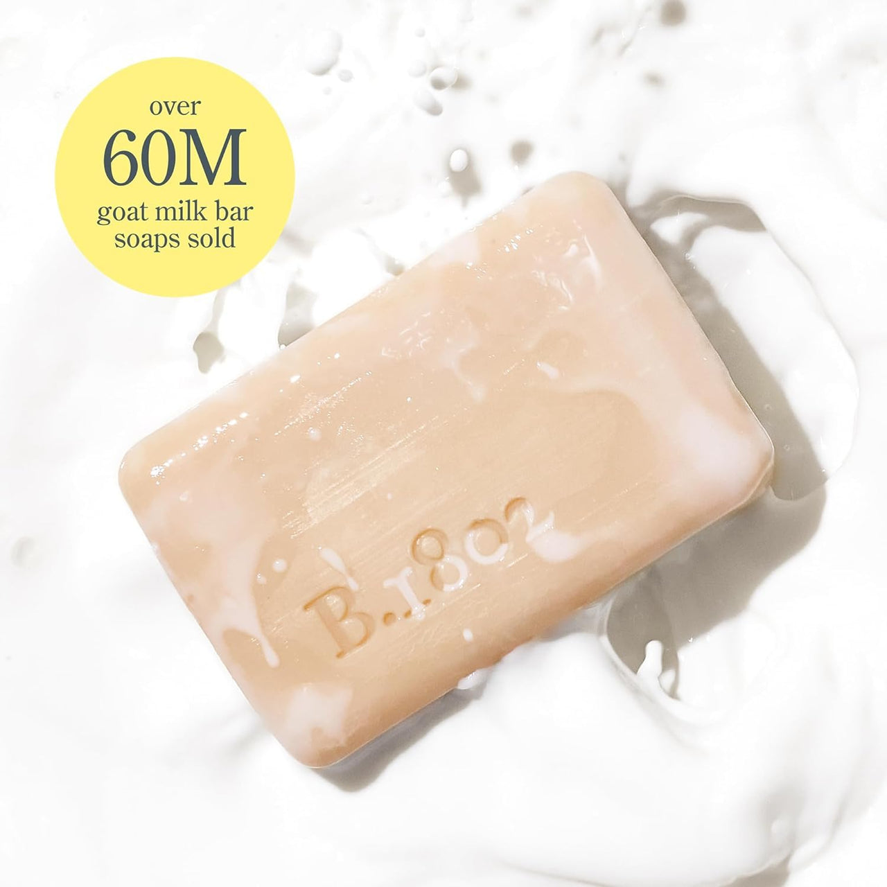 Beekman 1802 Goat Milk Soap – Moisturizing Hand & Body Soap Bar with Shea Butter & Botanical Oils, Triple-Milled, Non-Drying, Made for Sensitive Skin, Fragrance Free 9 oz