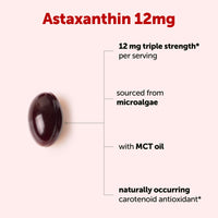 Thumbnail for Micro Ingredients Astaxanthin 12mg with MCT Oil, 120 Softgels, 4 Month Supply | Premium Astaxanthin Antioxidant Supplements* | Fresh Microalgae Source | Triple Strength, Non-GMO, Gluten Free, No Soy