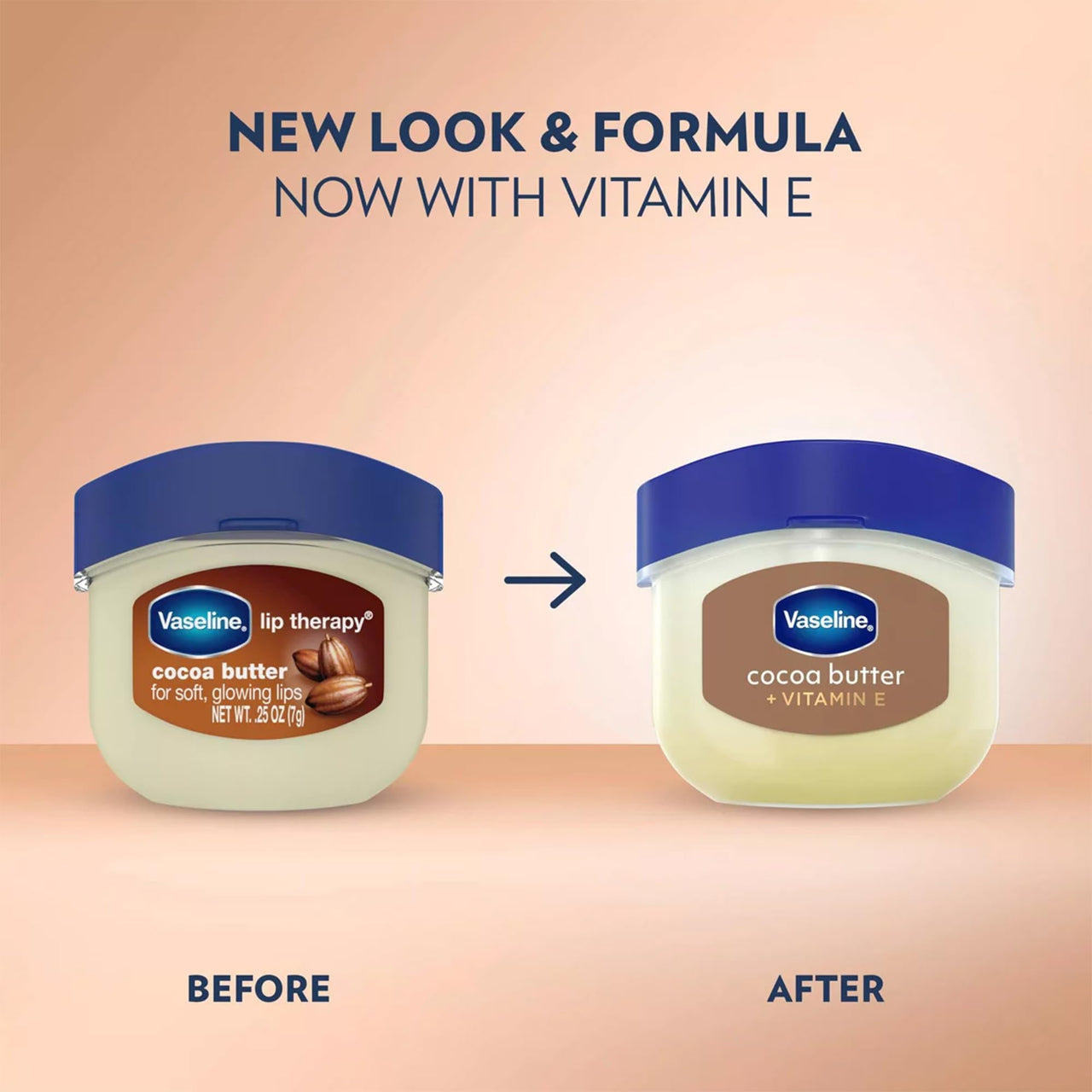 Vaseline Lip Therapy Cocoa Butter 8-Pack – Mini Lip Balms for Soft, Glowing Lips, 0.25 Oz Ea