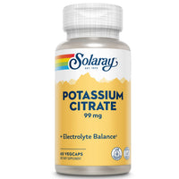Thumbnail for Solaray Potassium Citrate, Healthy Electrolyte Balance, Nerve & Muscle Function Support, Vegan, 60 VegCaps