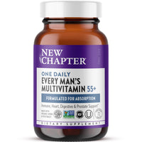 Thumbnail for New Chapter Men's Multivitamin 50 Plus for Brain, Heart, Digestive, Prostate & Immune Support with 20+ Nutrients + Astaxanthin - Every Man's One Daily 55+, Gentle on The Stomach - 72 ct