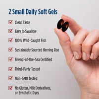 Thumbnail for Nordic Naturals Omega-3 Phospholipids, Unflavored - 60 Soft Gels - 500 mg Omega-3 & 350 mg Phospholipids - Heart & Brain Health - Small, Easy-to-Swallow Soft Gels - Non-GMO - 30 Servings