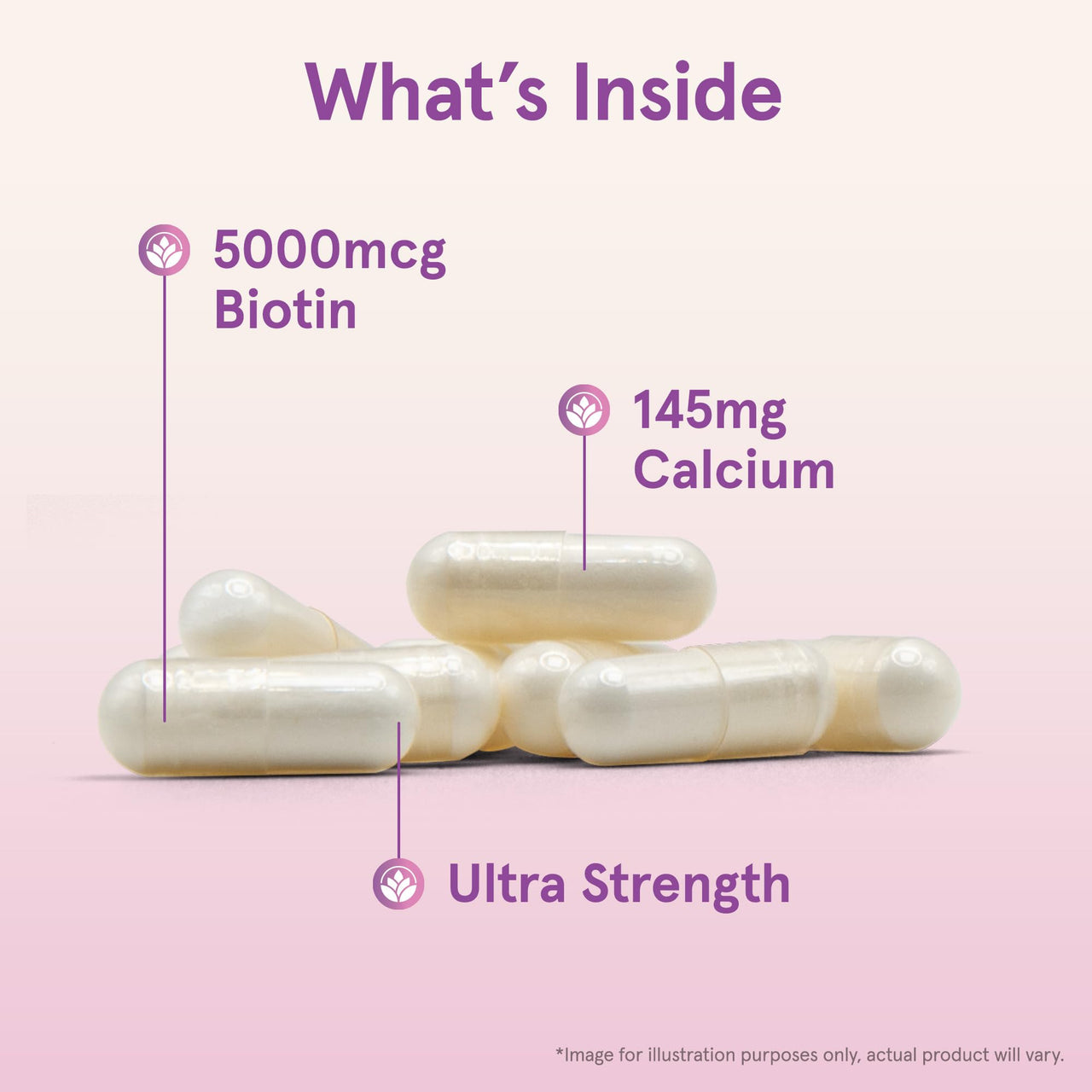 Jarrow Formulas® Biotin Ultra Strength 5000 mcg, Dietary Supplement, Hair, Skin, and Nails Support, 100 Veggie Capsules, Up to 100 Day Supply