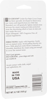 Thumbnail for Bio-Groom Stain-Free Dog Eye Cream - Tear Stain Remover for White Dogs, Natural Eye Wash, Hypo-Allergenic, Cruelty-Free, Made in USA, Gentle Eye Cleaner for Dogs - 0.7 oz 1-Pack
