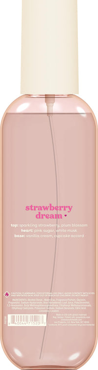 Thumbnail for eos Cashmere Body Mist, Strawberry Dream, Body Spray for Women, Strawberry Perfume, Hair Mist, Moisturizing, Hyaluronic Acid, Glycerin, Vegan, Cruelty-free, 6 fl oz