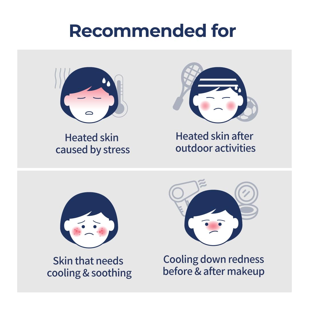 numbuzin No.4 Sheet Mask | Icy Soothing Sheet Mask | Instant Cooling, Hydrating with Tea Tree Extract, Bergamot Leaf Extract | Soothes, Relieves Heated Skin | Korean Skincare | 4 Sheets