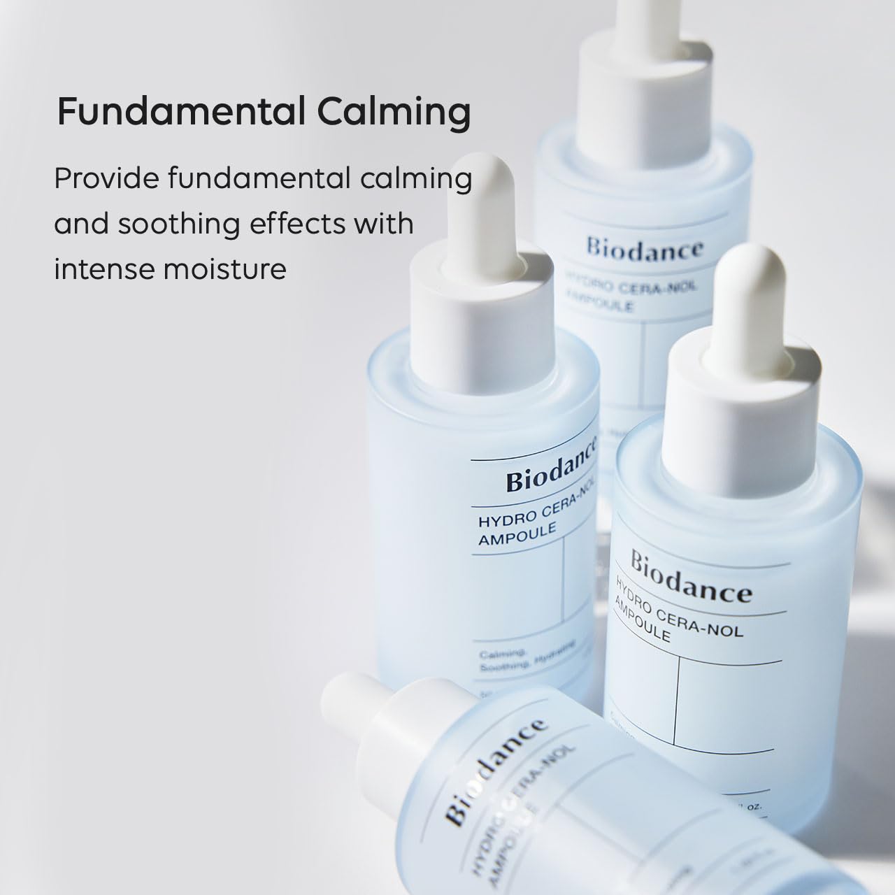 Biodance Hydro Cera-nol Ampoule, Intensive Moisturizing Serum, Deep Hydration & Soothing with Panthenol, Redness Reducing Serum, 1.69 fl. oz (50ml)