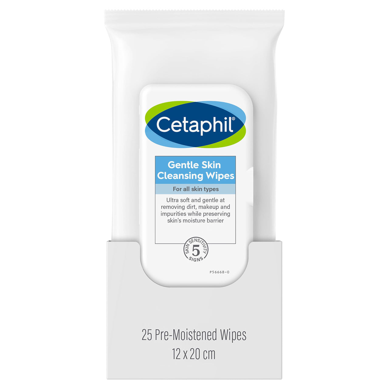 Cetaphil Face and Body Wipes, Gentle Skin Cleansing Cloths, 25 Count, Pack of 3, for Dry, Sensitive Skin, Flip Top Closure, Great for the Gym, Travel, in the Car, Hypoallergenic, Fragrance Free