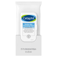 Thumbnail for Cetaphil Face and Body Wipes, Gentle Skin Cleansing Cloths, 25 Count, Pack of 3, for Dry, Sensitive Skin, Flip Top Closure, Great for the Gym, Travel, in the Car, Hypoallergenic, Fragrance Free