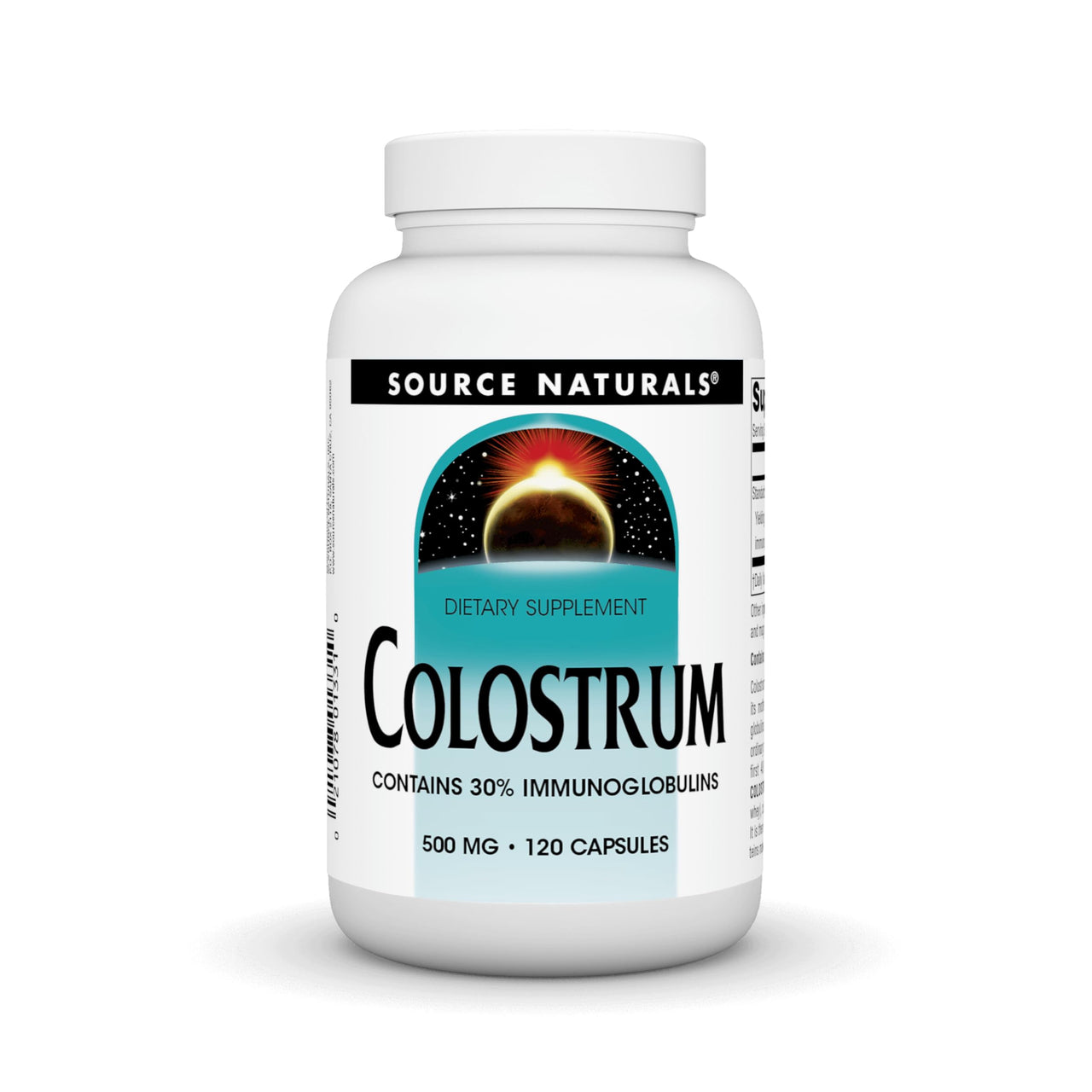 Source Naturals Colostrum Contains 30 Percent Immunoglobulins - 120 Capsules