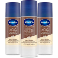 Thumbnail for Vaseline Cocoa Shimmer Jelly Stick 3-Pack Ã¢â‚¬â€œ Non-Greasy Moisturizer for Glowing Skin, Face & Body Lotion, Travel-Size, 1.4 Oz Ea
