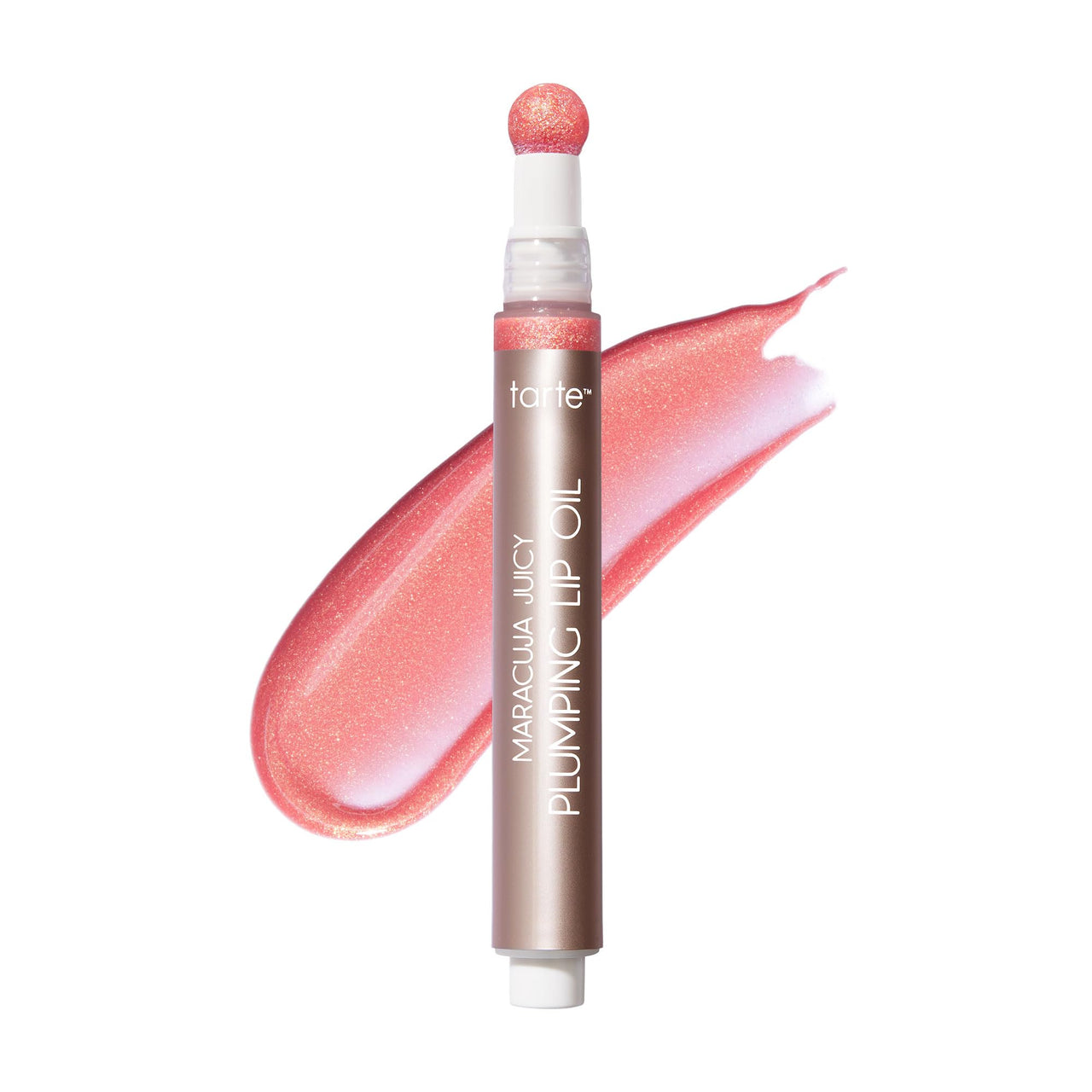 tarte maracuja juicy plumping lip oil - Hydrating & Volumizing Lip Plumper Gloss Balm with Nourishing Hyaluronic Acid, Plumps & Moisturizes, Vegan & Cruelty-Free, full size, shimmering rose