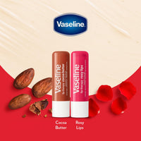 Thumbnail for Vaseline Lip Therapy Variety 4-Pack – Rosy Lips + Cocoa Butter Moisturizing Lip Balm with Vitamin E, 0.16 Oz Ea