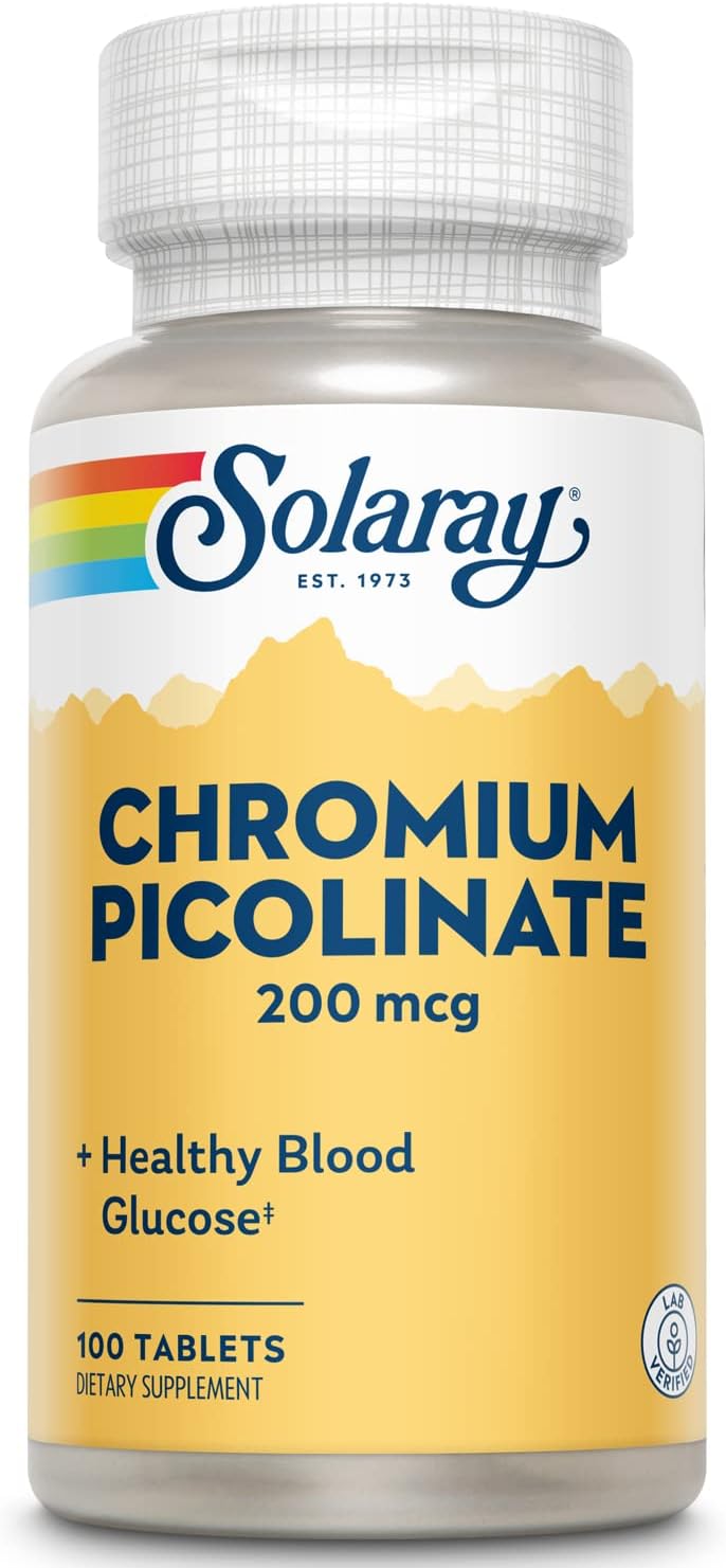 Solaray Chromium Picolinate 200 Mcg 100 Tabs