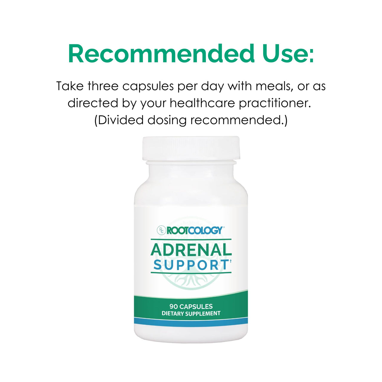 Rootcology by Dr. Izabella Wentz | Adrenal Support | Adaptogenic Herbal Formula with Vitamin B6, Licorice & N-Acetyl-L-Tyrosine | 90 Capsules