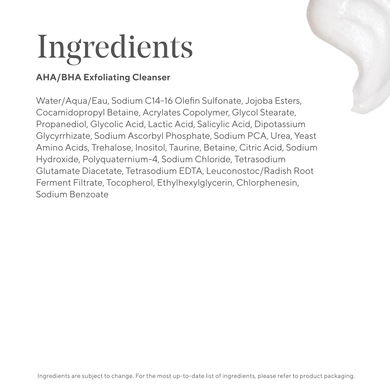 Murad AHA/BHA Exfoliating Cleanser - Triple-Action Cleansing Exfoliator with Salicylic, Lactic, & Glycolic Acids - Creamy Face Wash Removes Dull, Dry Skin for Smoother, Softer Skin (2 Fl Oz)