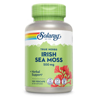Thumbnail for SOLARAY Irish Sea Moss 500 mg Naturally Occurring Vitamins, Minerals, and Fiber Herbal Support for Gut Health and More - Vegan, Gluten Free, Lab Verified - 60 Day Guarantee - 100 Servings, 100 VegCaps