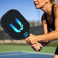 Thumbnail for Uteeqe Pickleball Paddles Set of 2, Graphite, Thermoformed One-Mold, Semi-Textured for Extra Grit & Spin, Lightweight, USAPA Approved, Non-Slip, 4.25-Inch Grip, 4 Outdoor Balls & Carry Bag