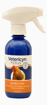 Thumbnail for Vetericyn Plus Poultry Care Spray | Healing Aid and Skin Repair for Chicken Wounds, Pecking Injuries, Bumblefoot, Vent Prolapses, and More. 8 ounces