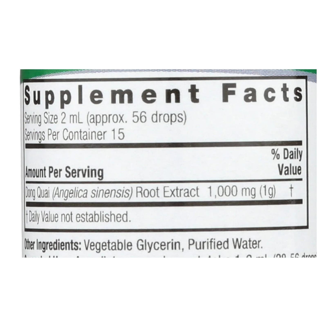 Nature's Answer Dong Quai Womens Support Supplement - Female Hormonal Support, Female Wellness Supplement, Liquid Extract, Alcohol Free, Gluten Free, Kosher - 1 oz