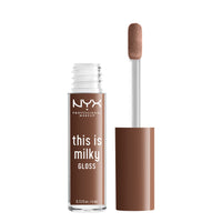 Thumbnail for NYX PROFESSIONAL MAKEUP This Is Milky Gloss, Vegan Lip Gloss, 12 Hour Hydration - Milk The Coco (Chocolate Brown)