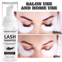 Thumbnail for Mererke_Pretty Eyelash Extension Shampoo 50 ml + Brush - Eyelid Foaming Cleanser - Sensitive Paraben & Sulfate Free - Eyelash Wash and Lash Bath for Extensions - Salon Use and Home Care
