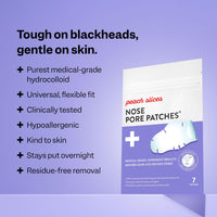 Thumbnail for Peach Slices - Nose Pore Patches (7 ct) - Overnight Blackhead Remover - Pore Strips - Absorbs Gunk - Thin, Flexible & Painless - Hydrocolloid Patches - Vegan & Cruelty Free - Korean Skin Care & Beauty