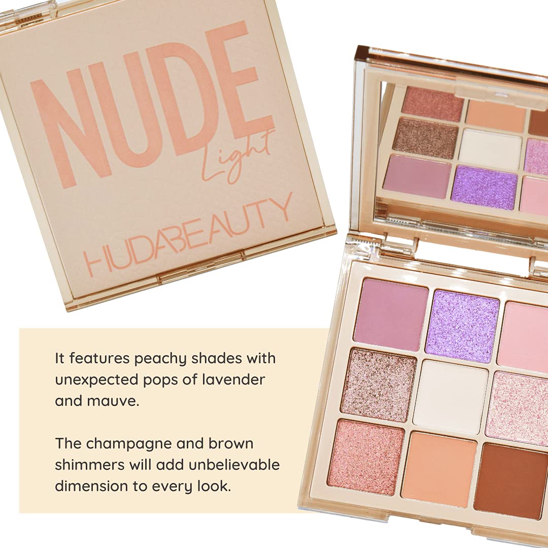 HUDA BEAUTY Nude Obsessions Eyeshadow Palette Nude Light