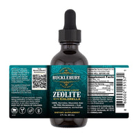 Thumbnail for BUCKLEBURY Zeolite Liquid Suspension w/Chlorella - Detox Support, Immune System and Digestive Tract Health Support for Kids and Adults (60 Servings)