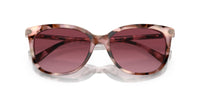 Thumbnail for Coach HC8378U Universal Fit Sunglasses, Rose Pearl Tortoise/Burgundy Gradient, 57 mm