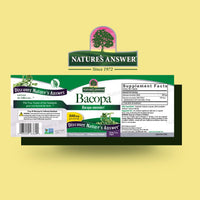 Thumbnail for Nature's Answer Bacopa Monnieri | Helps Improve Memory | NON-GMO| No Preservatives | Gluten-Free, Vegan & Vegetarian â€“ 500mg (90 Capsules)