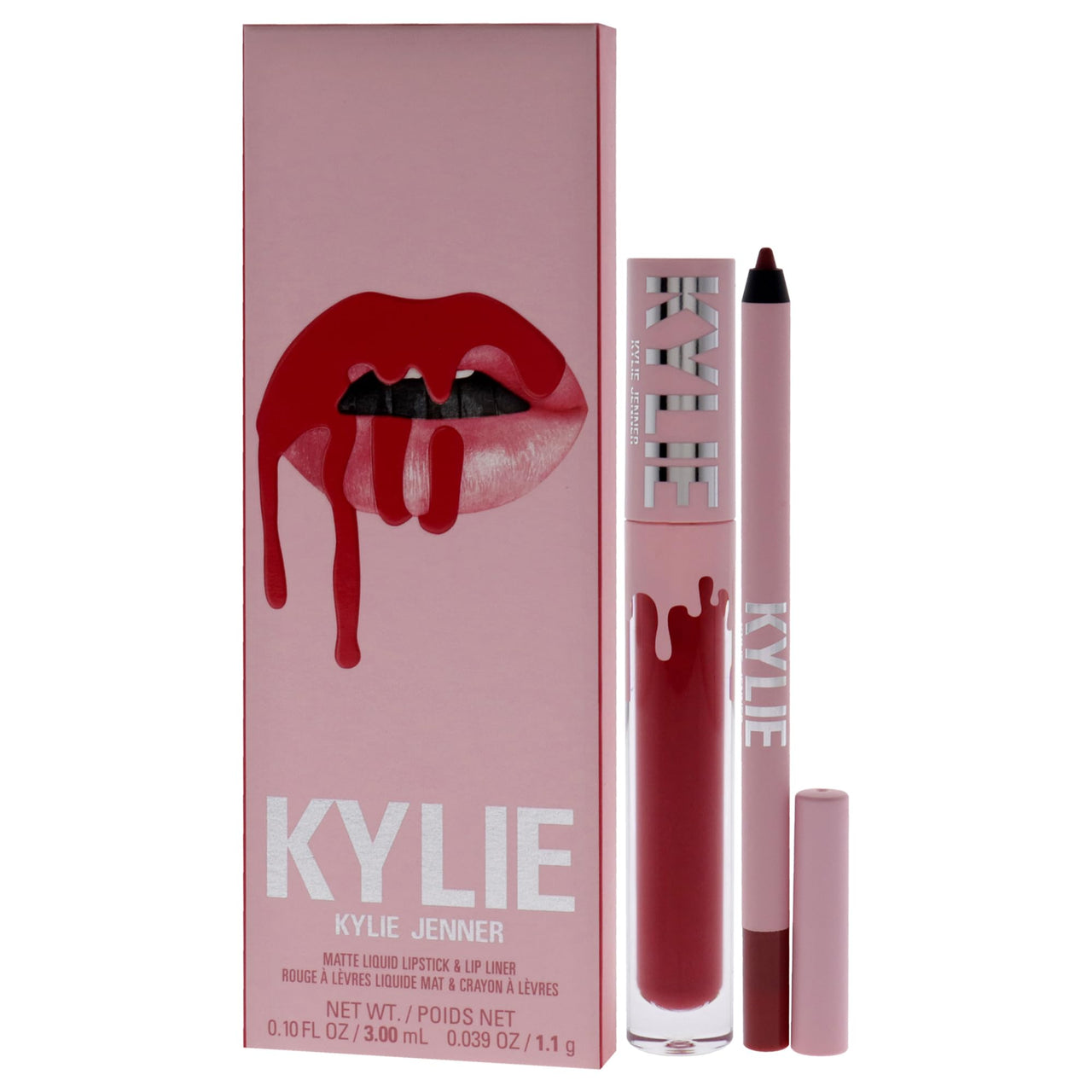 Matte Lip Kit - 401 Victoria by Kylie Cosmetics for Women - 2 Pc 0.10 oz Matte Liquid Lipstick, 0.03 oz Lip Liner