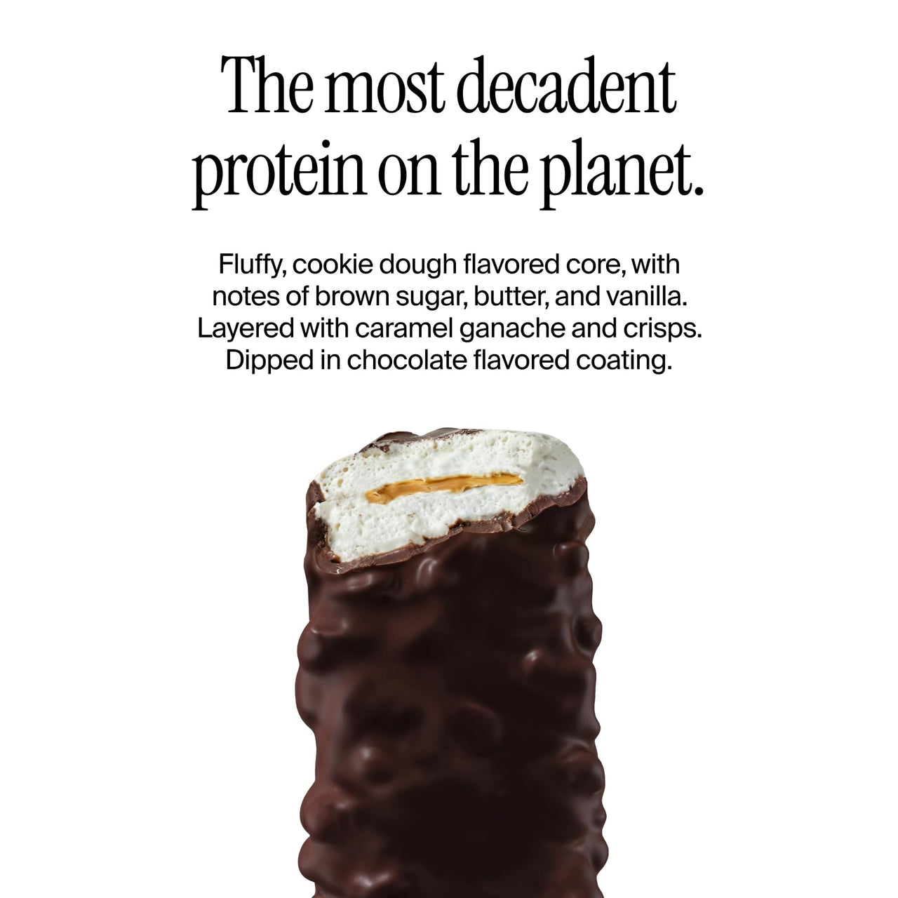 David Bronze High Protein Bars - Cookie Dough Caramel Chocolate Crunch Flavor - 0g of Sugar, Low Carb, Gluten Free - 20g of Protein, 150 Calories - On-The-Go Snack, Pack of 12
