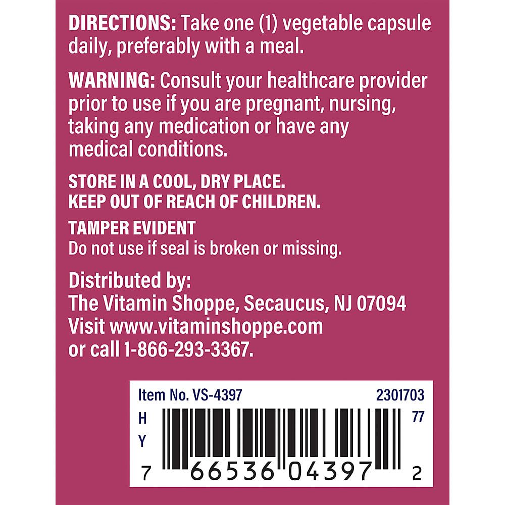 The Vitamin Shoppe Black Cohosh Root Supports WomenaTMs Health (90 Vegetable Capsules)