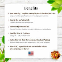 Thumbnail for LAFEBER'S Sunny Orchard Nutri-Berries Pet Bird Food, Made with Non-GMO and Human-Grade Ingredients, for Parrots, 3 lb