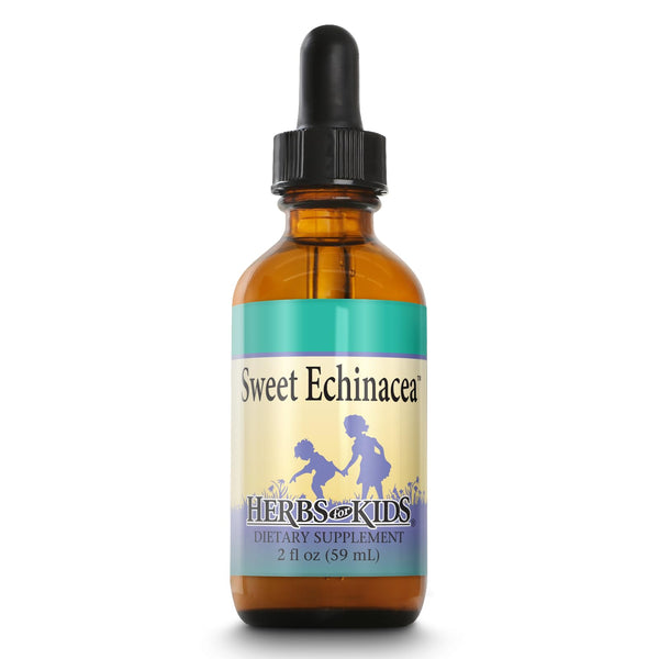 Herbs For Kids Sweet Echinacea - Echinacea Purpurea Root Extract 519 mg - Ages 1 and Up - Made Without Alcohol - 20 Servings - 2 FL OZ
